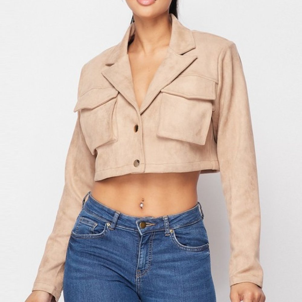CROP TAN JACKET